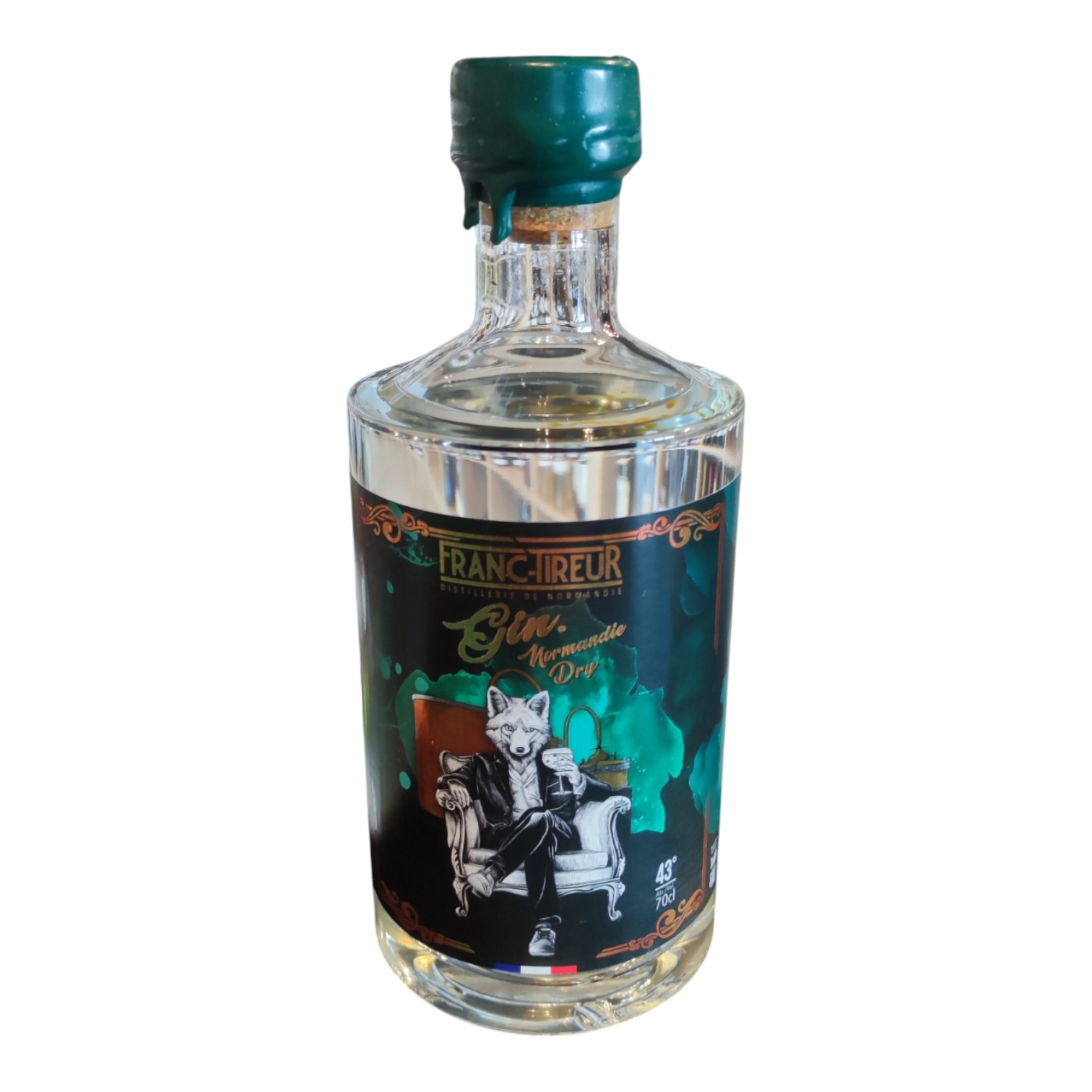 GIN0002828.jpg Gin Franc Tireur Normandy Dry 70 cl 43° – Image 1