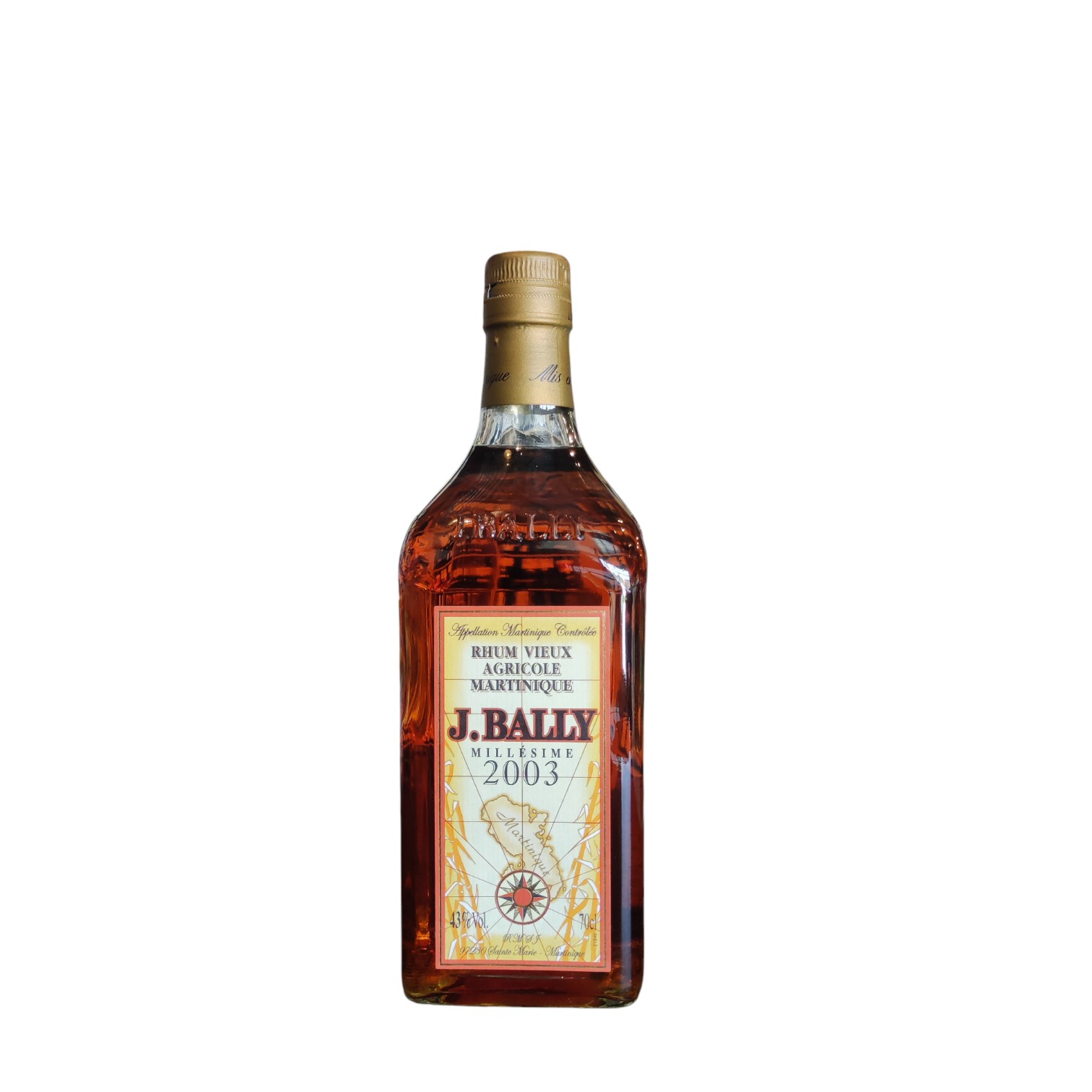 RHU0003267.jpg Rhum J.bailly Millesime 2002, 70 cl 43° – Image 1