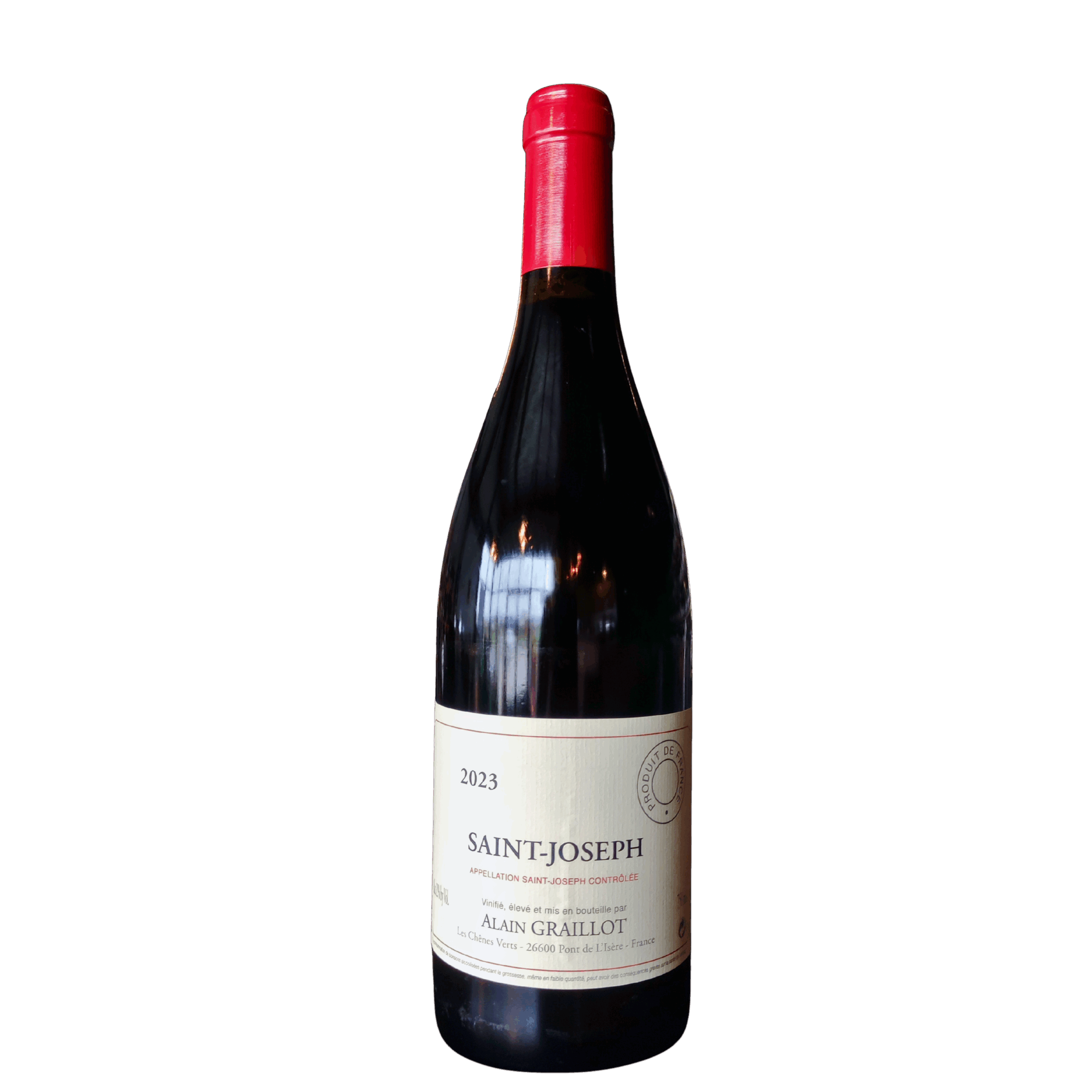 6d1284ee-69ec-4109-a453-7bc79acf4afd Alain Graillot, Saint Joseph Rouge 2023, 75cl – Image 1