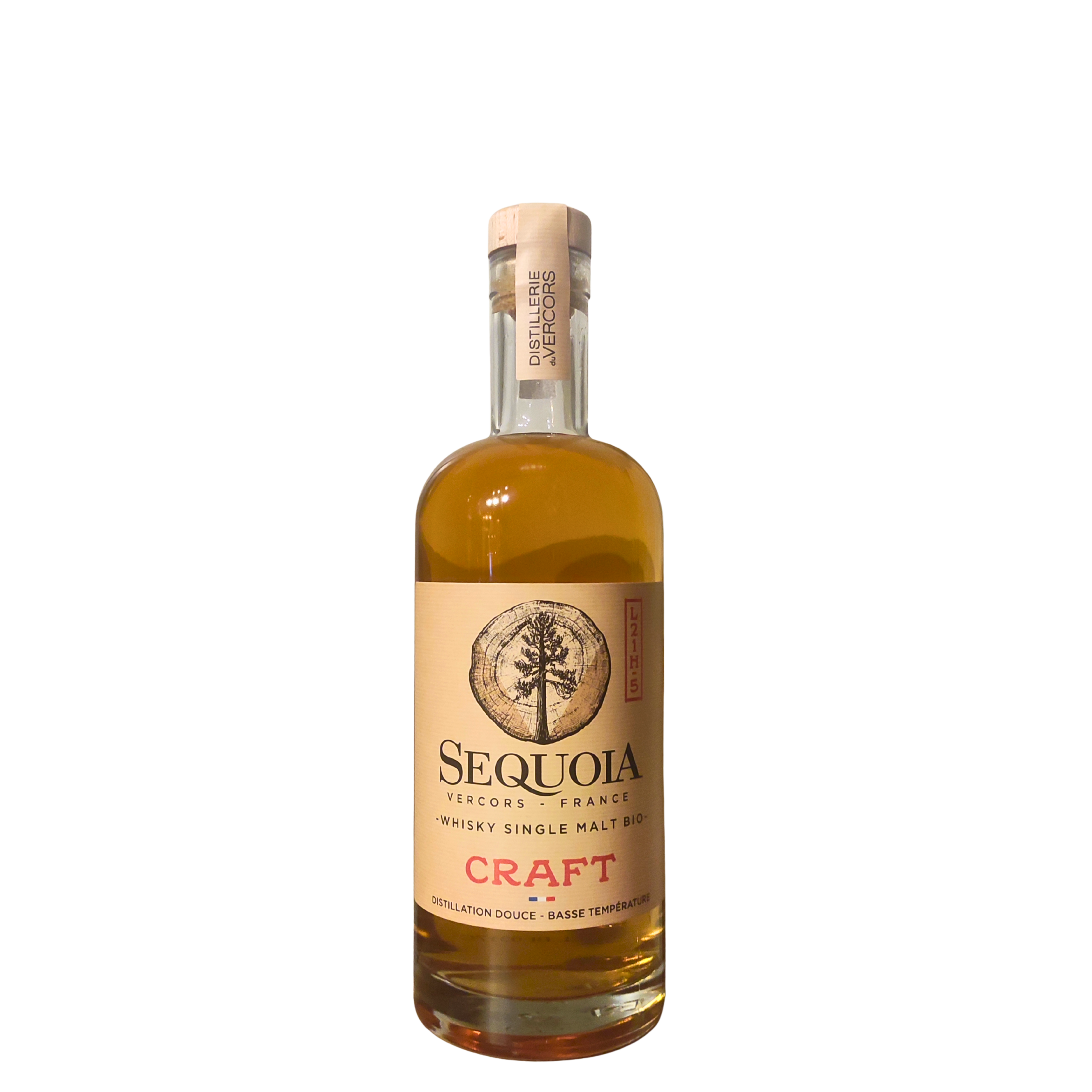 23a444a6-2f02-4a5c-9390-a0362a7e609a Whisky Francais Sequoia, Single Malt Bio, Craft, 41°, 70cl – Image 1